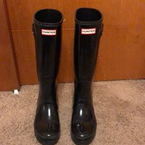 Tall Black Hunter Boots